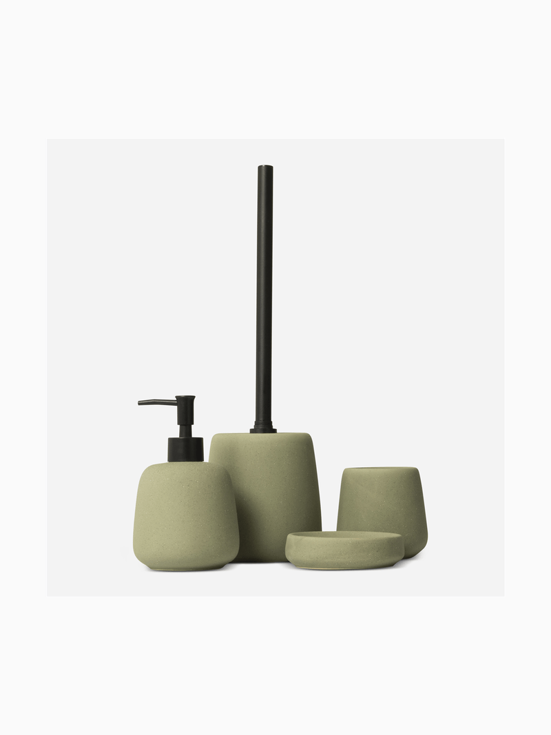 Soap Dispenser Ceramic Moss