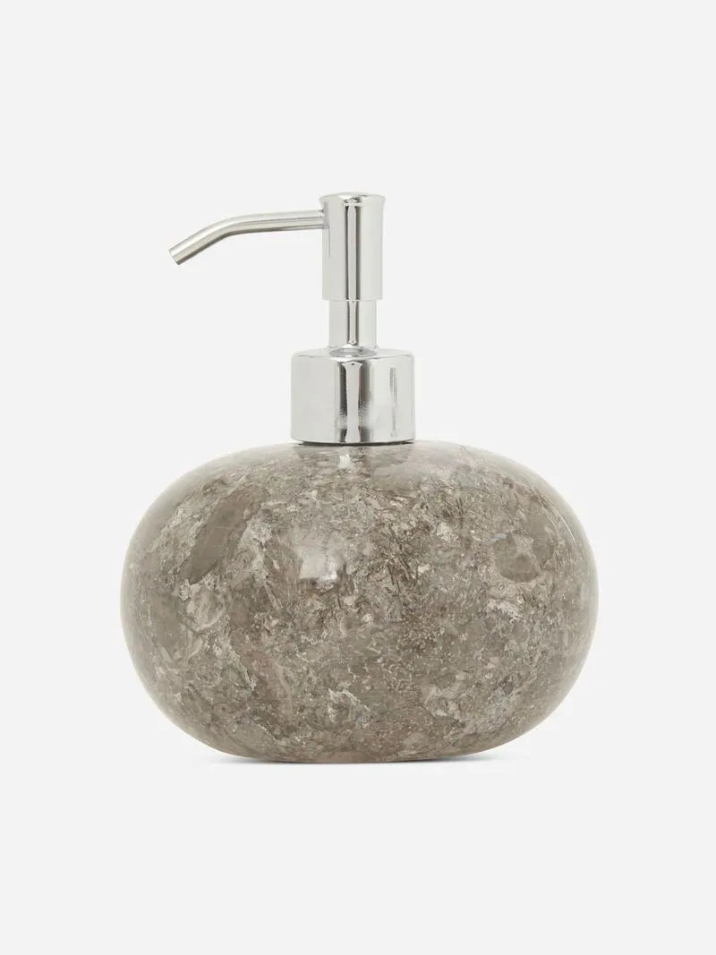 Soap dispenser in grey marble